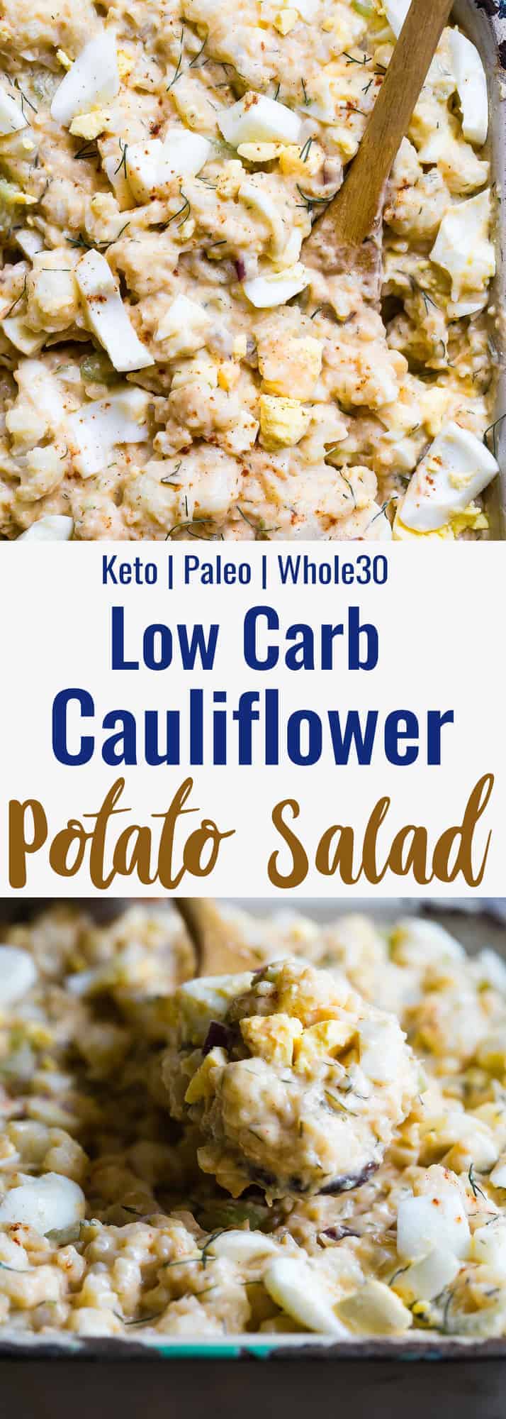 Cauliflower Potato Salad collage photo