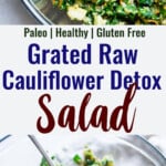 detox salad collage photo